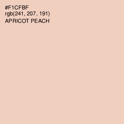 #F1CFBF - Apricot Peach Color Image